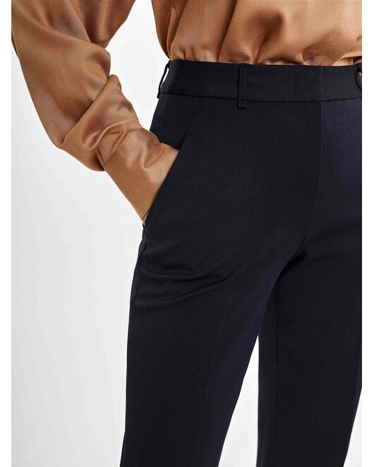 Прямые женские брюки со стрелками черные от byME  Прямые женские брюки со стрелками черные от byME