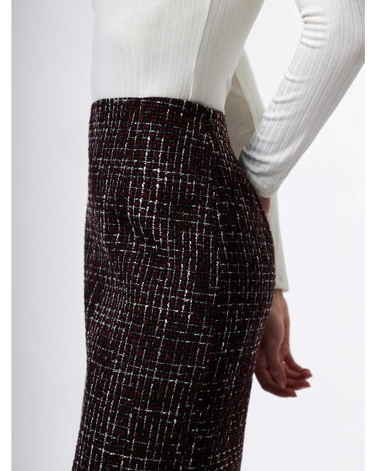 Юбка женская черно-бордовая от byME 