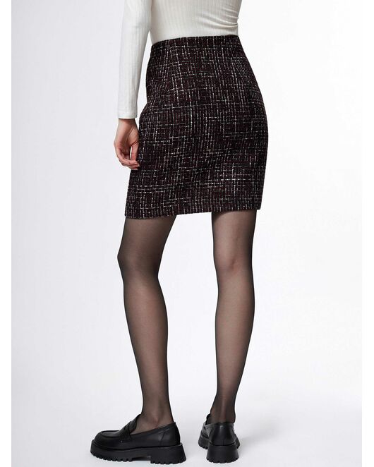 Юбка женская черно-бордовая от byME 