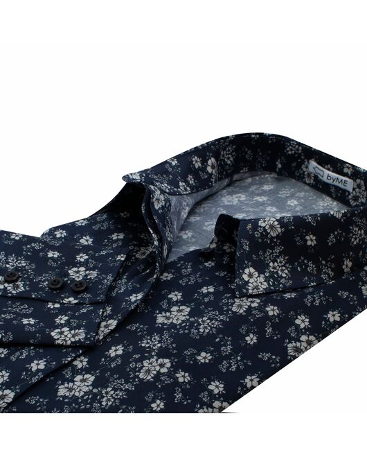 Женская рубашка полуприталенная с высоким манжетом - 8164 от byME  Женская рубашка полуприталенная с высоким манжетом - 8164 от byME