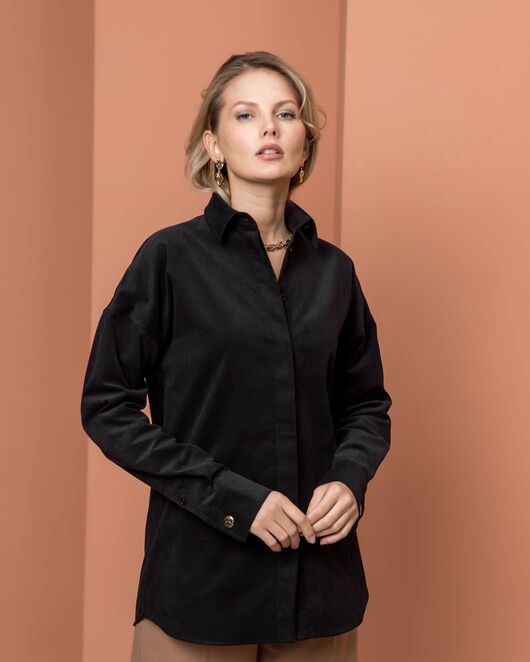 Женская рубашка в оверсайз силуэте - 8217 от byME 