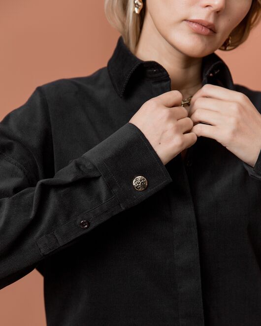 Женская рубашка в оверсайз силуэте - 8217 от byME 