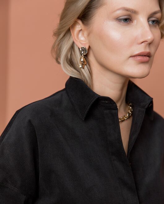 Женская рубашка в оверсайз силуэте - 8217 от byME 