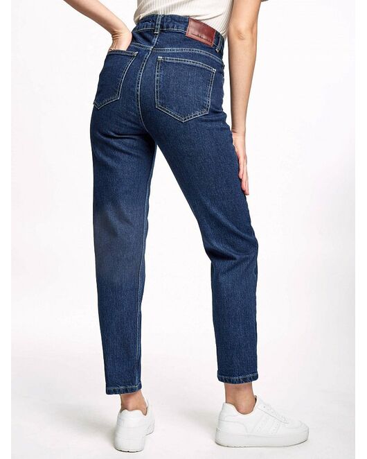 Женские укороченные джинсы тёмно-синие CA-1-36705_50031-140 от byME 