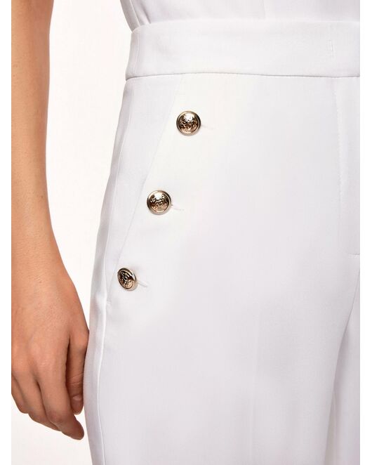 Брюки зауженные женские экрю от byME 