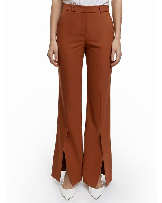 Женские брюки клеш средней посадки терракотовые CA-2-16505_50006-035 от byME 