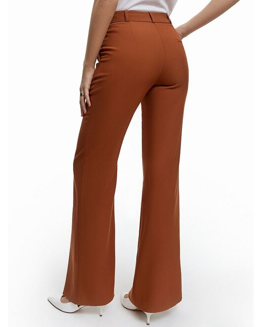 Женские брюки клеш средней посадки терракотовые CA-2-16505_50006-035 от byME 