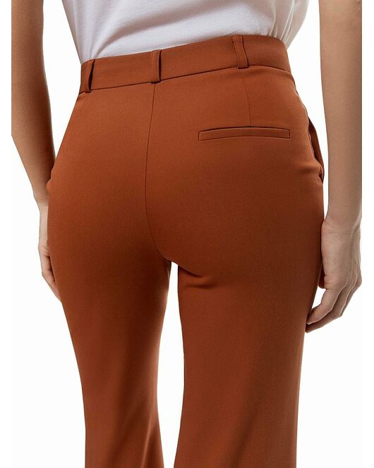 Женские брюки клеш средней посадки терракотовые CA-2-16505_50006-035 от byME 