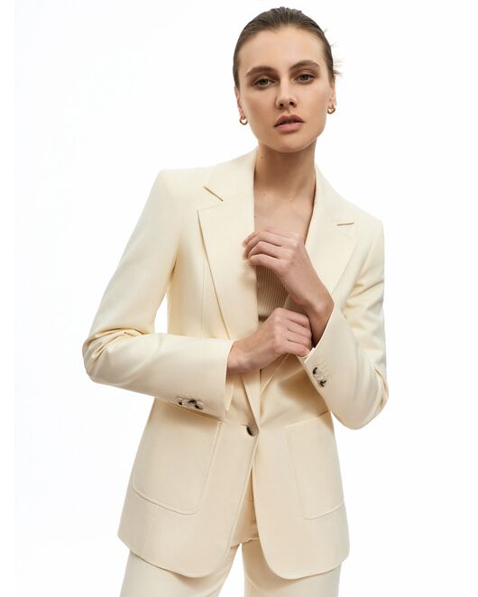 Жакет женский молочного цвета от byME 