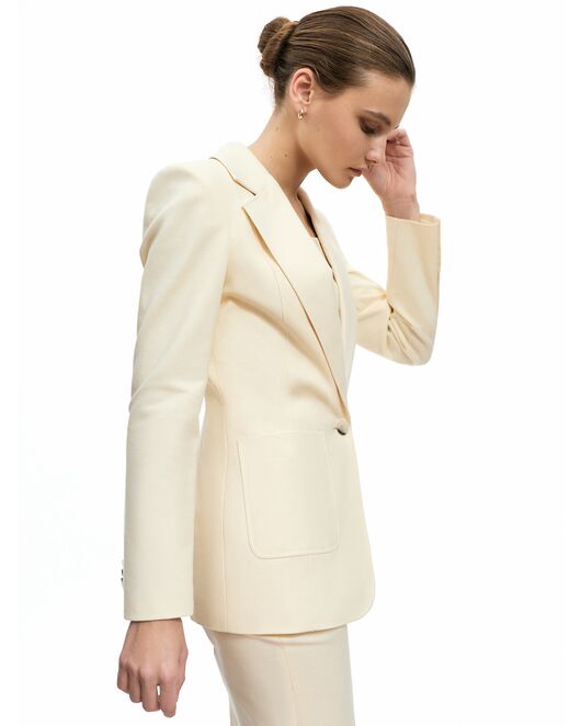 Жакет женский молочного цвета от byME 