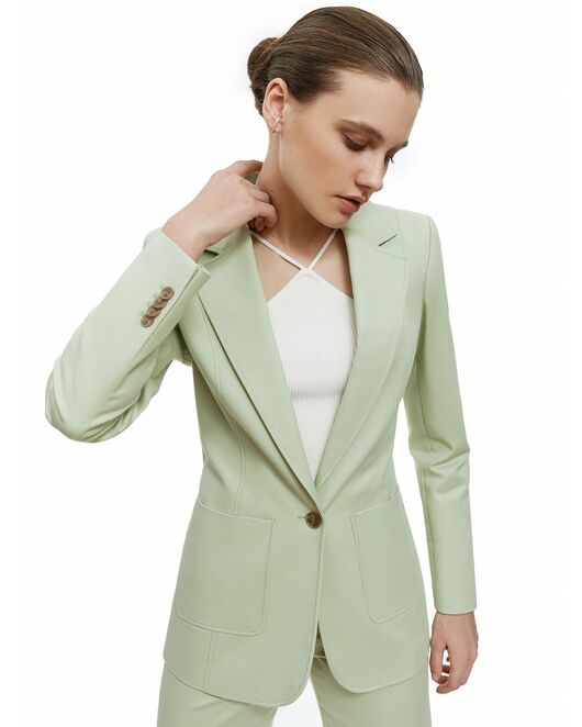 Жакет женский однобортный салатовый от byME 