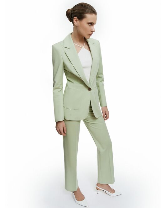 Жакет женский однобортный салатовый от byME 