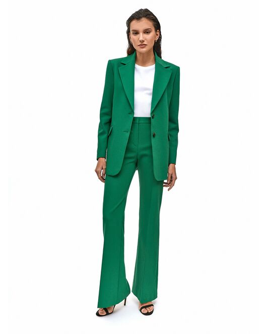 Жакет женский однобортный зелёный от byME 