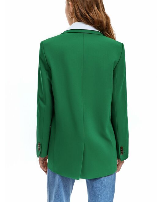 Жакет женский однобортный зелёный от byME 