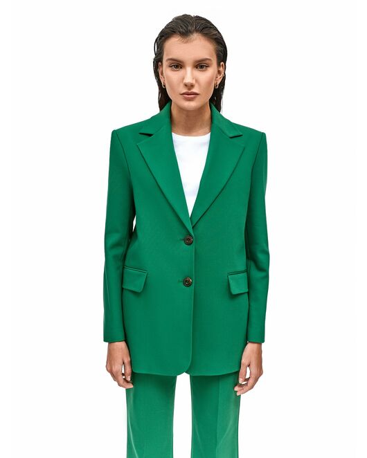 Жакет женский однобортный зелёный от byME 