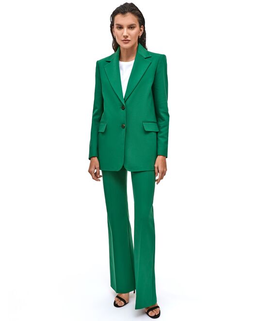 Жакет женский однобортный зелёный от byME 