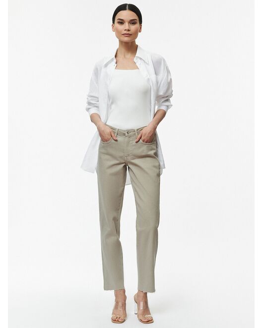 Джинсы женские светло-бежевые от byME 