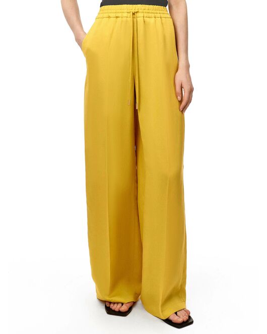 Брюки женские на резинке жёлтые от byME  Брюки женские на резинке жёлтые от byME