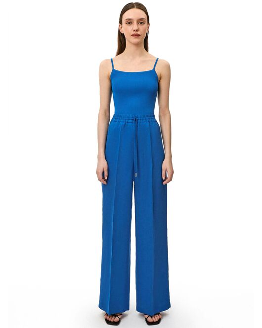 Брюки женские на резинке ярко-синие от byME 