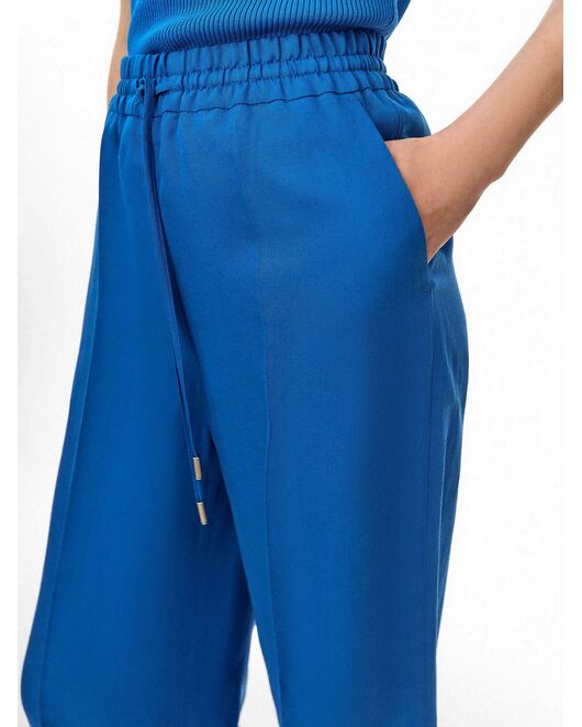 Брюки женские на резинке ярко-синие от byME 