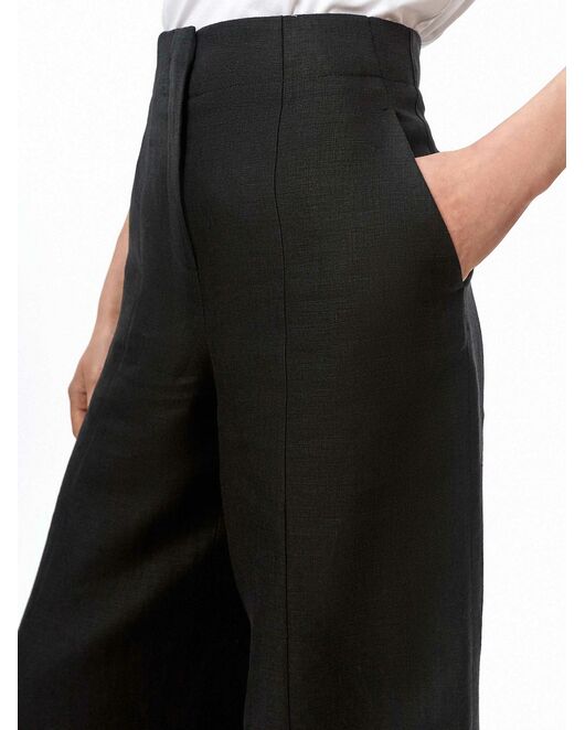 Брюки женские чёрные льняные - CA-0-54405_50029-167 от byME 