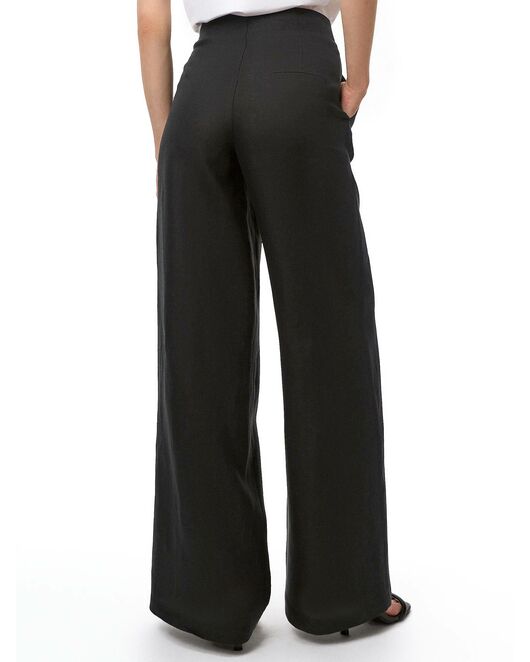 Брюки женские чёрные льняные - CA-0-54405_50029-167 от byME 