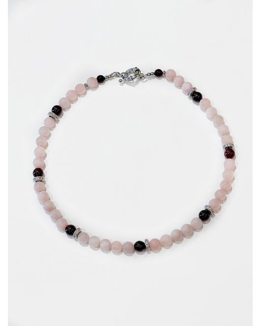 Чокер из розового Брилла и Граната - S0030 от  