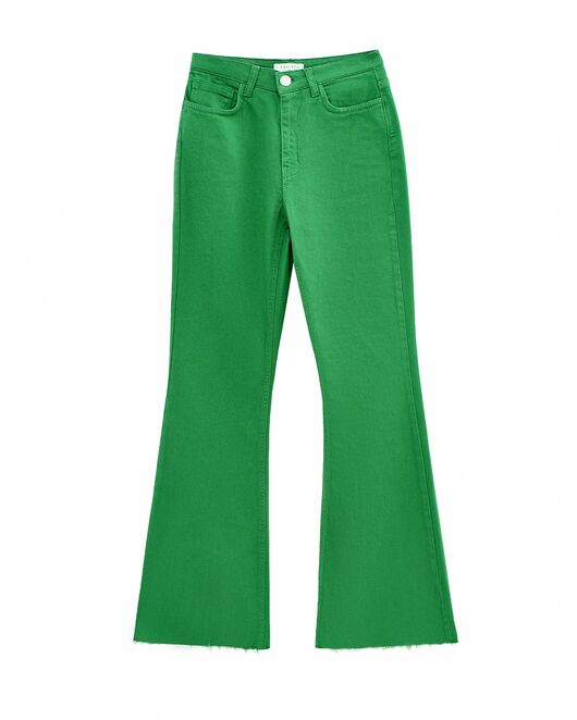 Джинсы женские зелёные от byME 