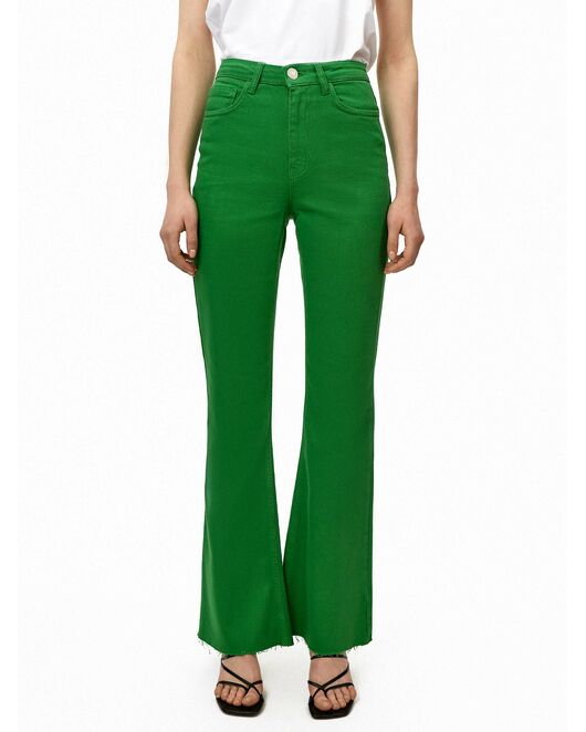 Джинсы женские зелёные от byME 