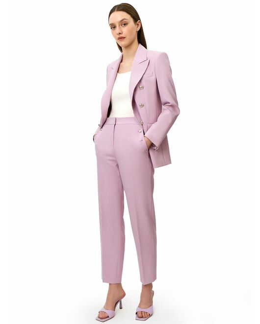 Брюки женские зауженные светло-розовые от ByME 