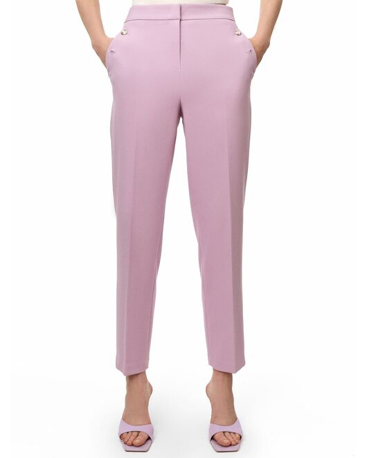 Брюки женские зауженные светло-розовые от ByME 