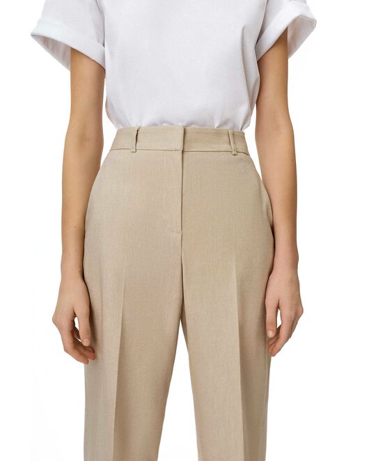 Брюки женские прямые бежевые от byME 