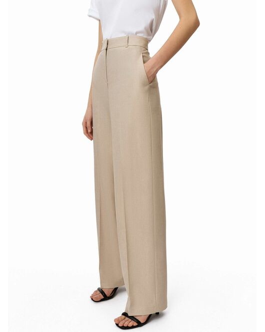Брюки женские прямые бежевые от byME 