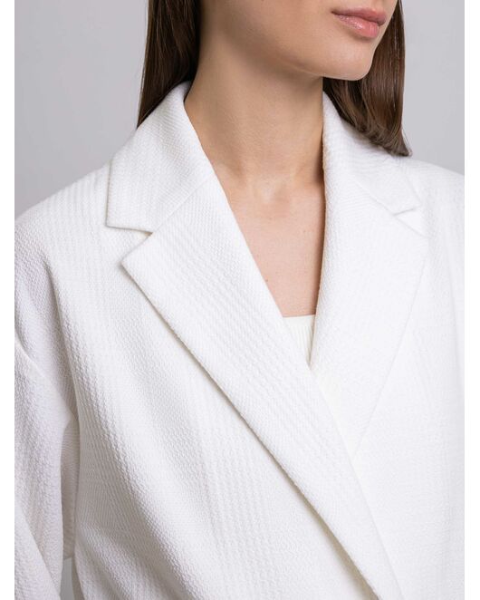 Жакет с застёжкой-кнопкой белый от byME 