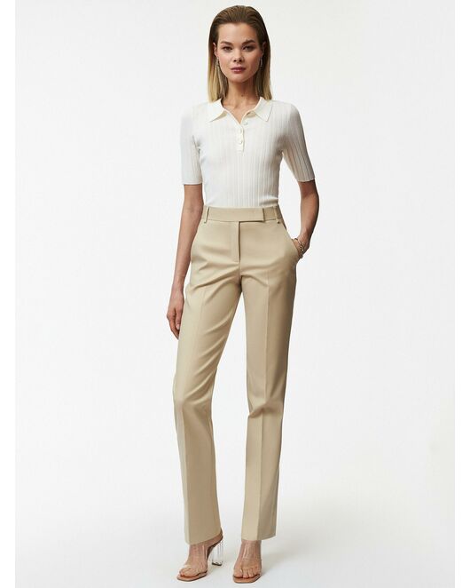 Брюки женские прямые бежевые CA-31545225M1-001 от byME 