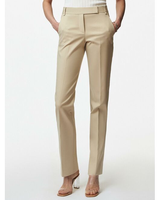 Брюки женские прямые бежевые CA-31545225M1-001 от byME 