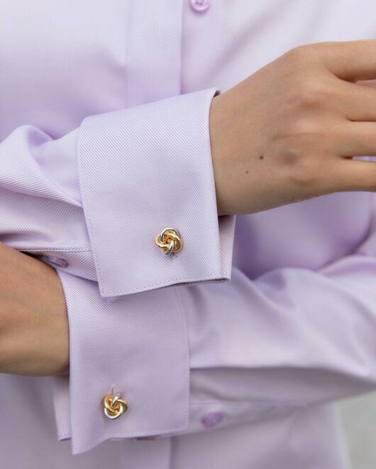 Женская рубашка полуприталенная фиолетовая - 8233 от byME 