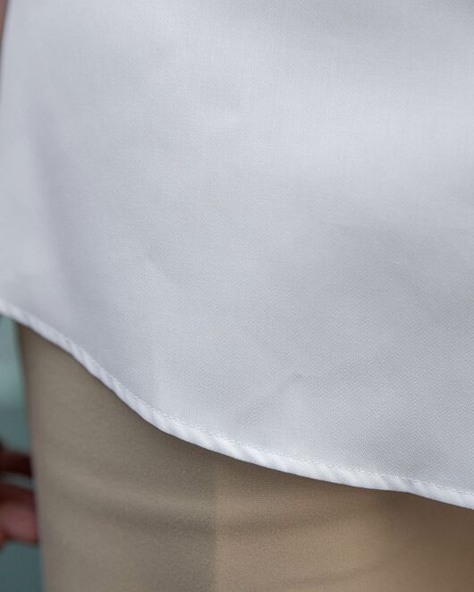 Женская рубашка с коротким рукавом белая - 8326 от  