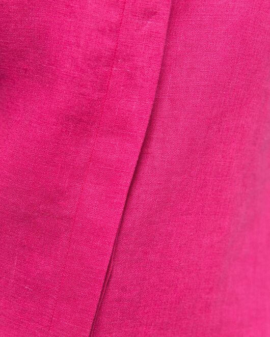 Женская льняная рубашка под пуговицы бордовая - 8336 от byME  Женская льняная рубашка под пуговицы бордовая - 8336 от byME