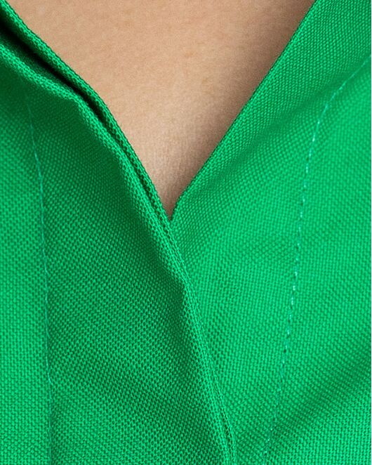 Женская рубашка с универсальным манжетом зелёная - 8375 от byME 