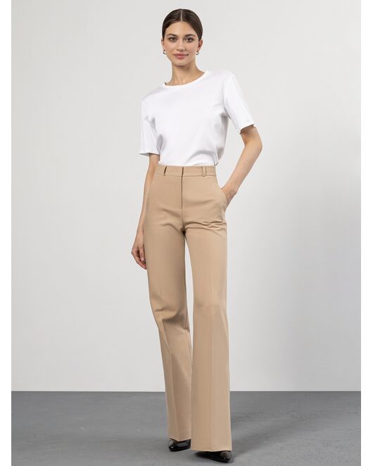 Женские брюки клеш кофейные от byME 