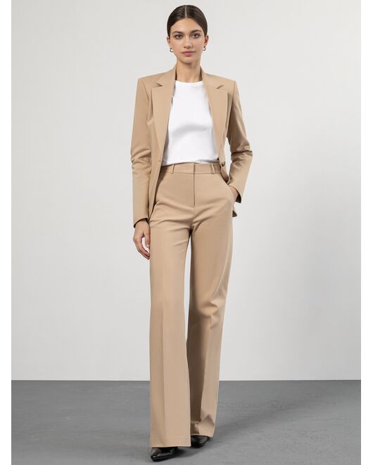 Женские брюки клеш кофейные от byME 