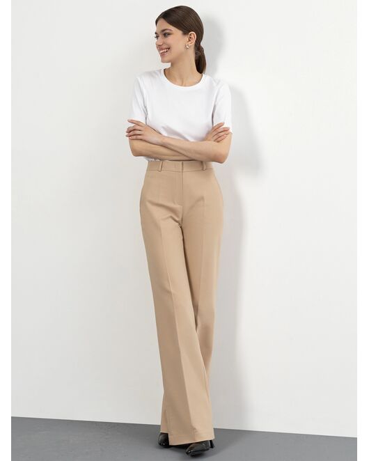 Женские брюки клеш кофейные от byME 