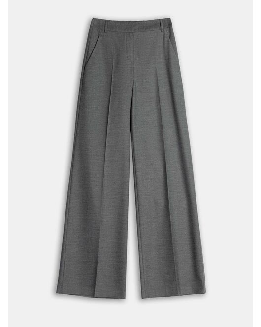 Расклешенные брюки со стрелками серые от byME 