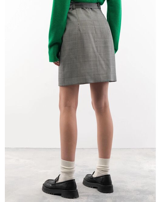 Юбка женская в клетку чёрно-белая от byME 