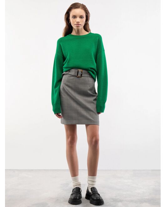 Юбка женская в клетку чёрно-белая от byME 