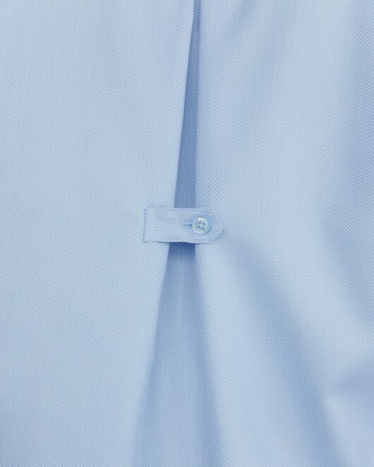 Женская рубашка в оверсайз силуэте с карманами голубая - 8401 от byME 