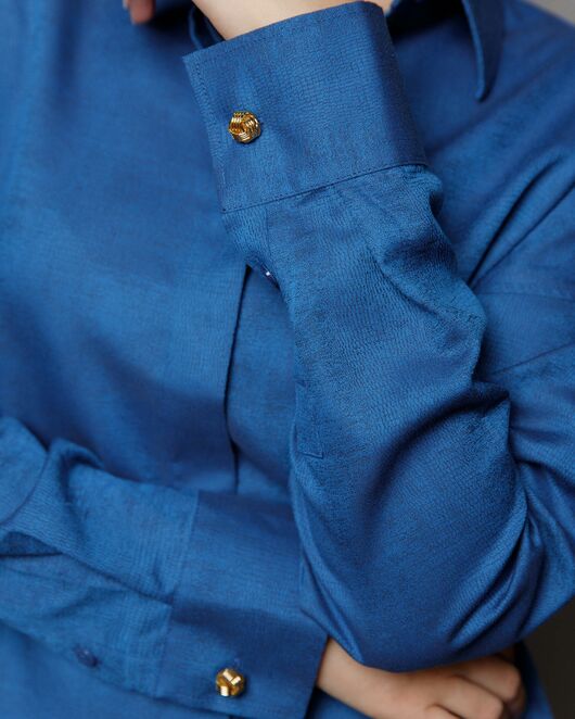 Женская рубашка в прямом силуэте - 8427 от byME  Женская рубашка в прямом силуэте - 8427 от byME