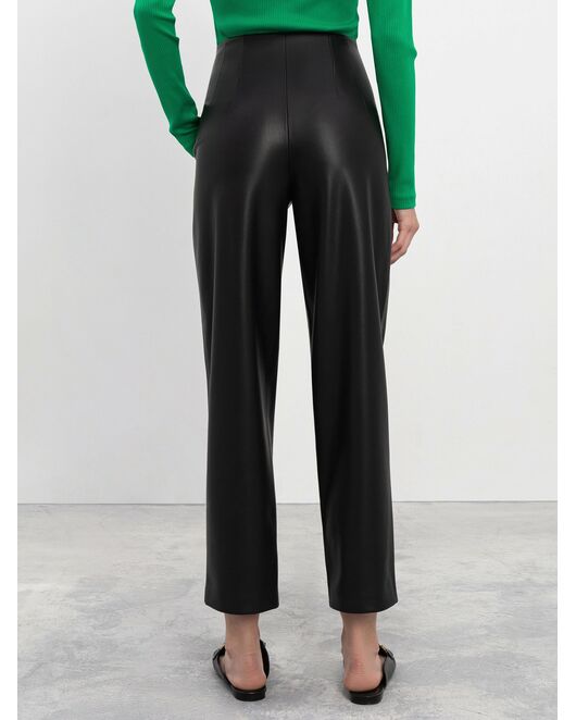 Брюки черные из экокожи CA-0-91205_50000-167 от byME 