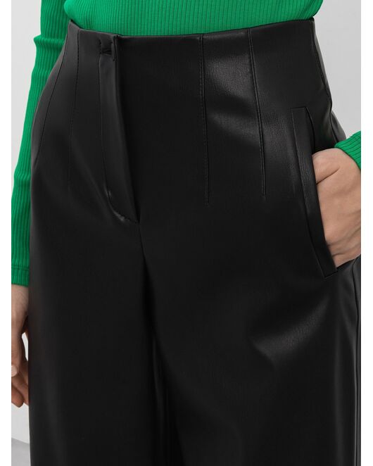 Брюки черные из экокожи CA-0-91205_50000-167 от byME 